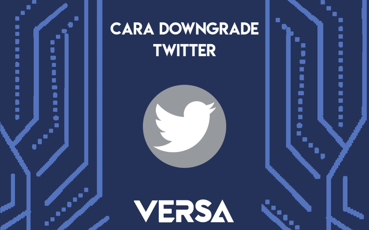 Cara Downgrade Twitter