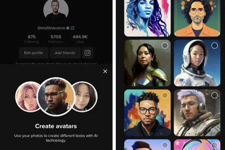 TikTok Introduces AI Avatars for Users to Create Unique Profiles
